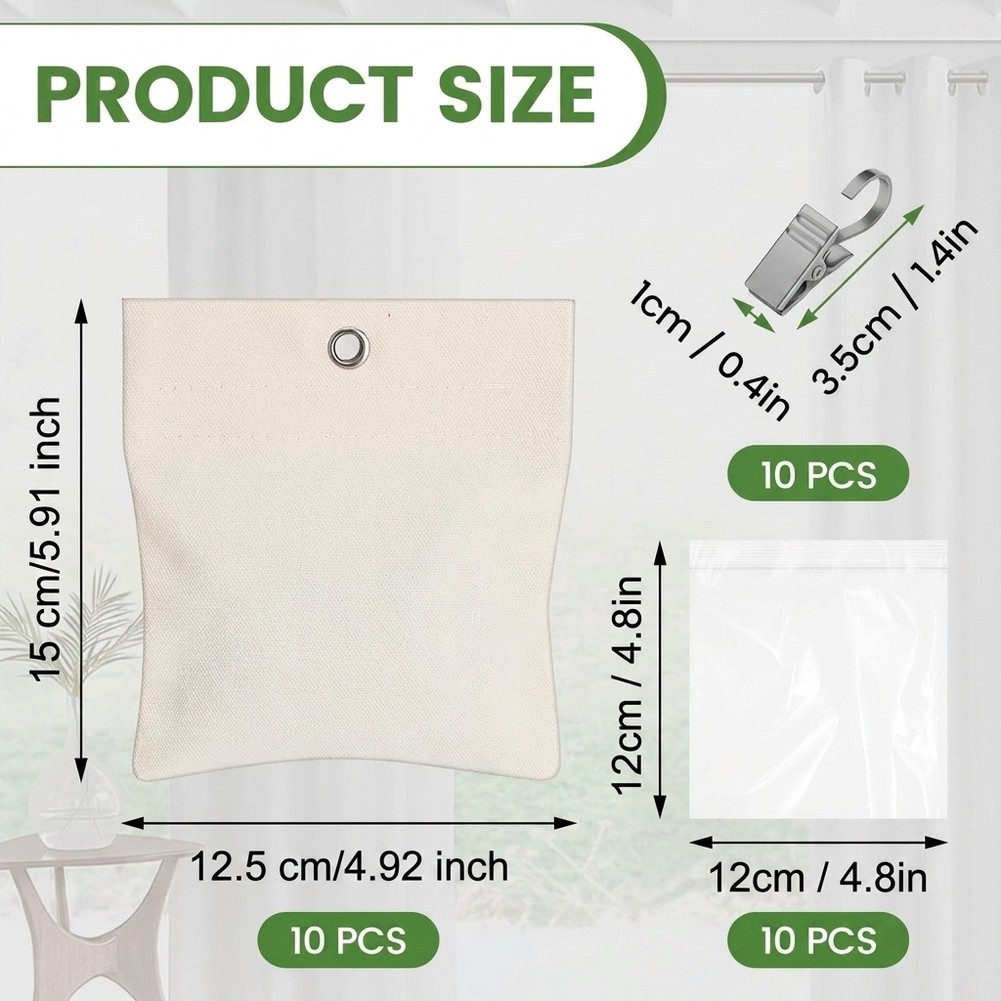 Fabric Weight Set - حل تثبيت الستائر الخارجية مع مشابك
