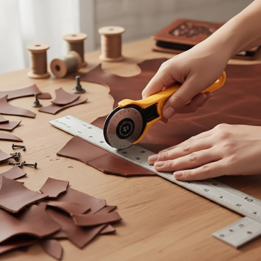 45 مللي متر قاطع قماش دوار أدا - مراجعة Rotary Cutter Fabric وسعره