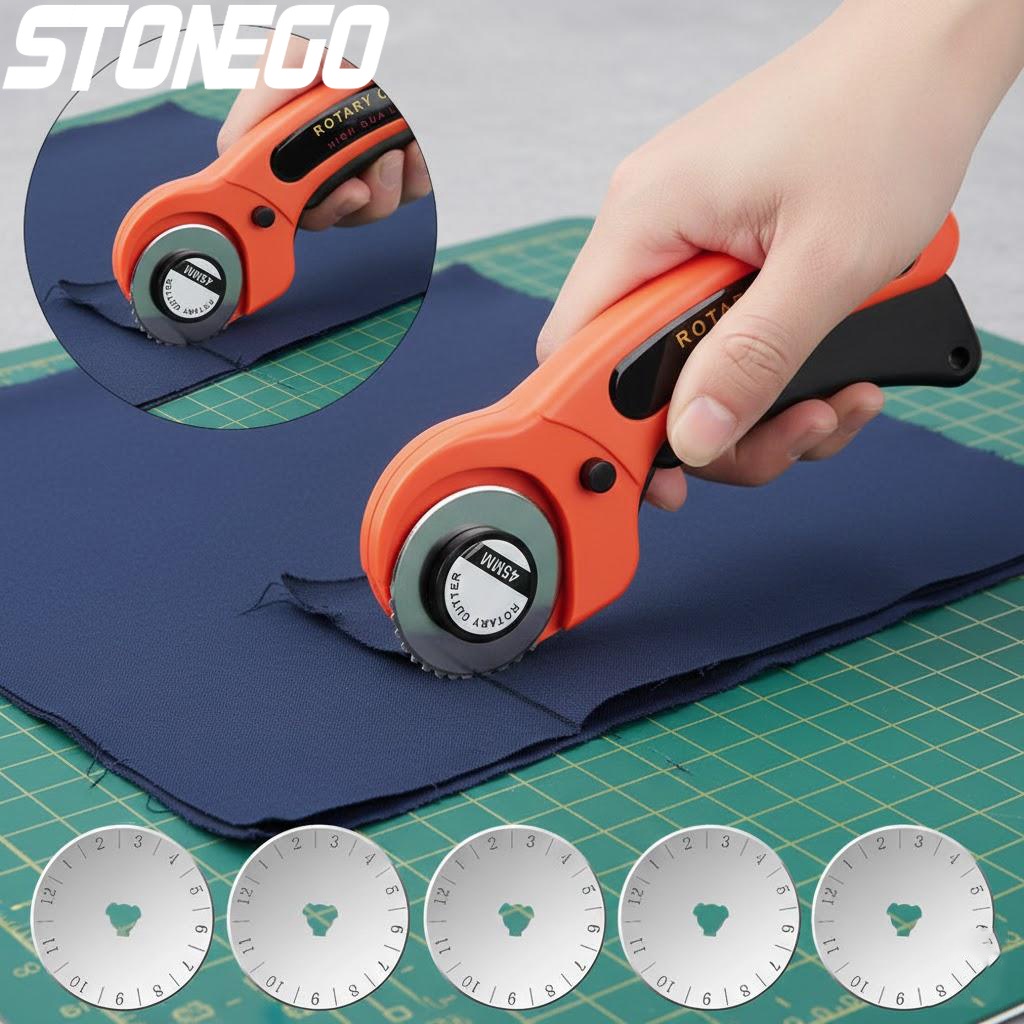 سكين قطع دوار للأقمشة والجلود، - مراجعة Rotary Cutter Fabric وسعره