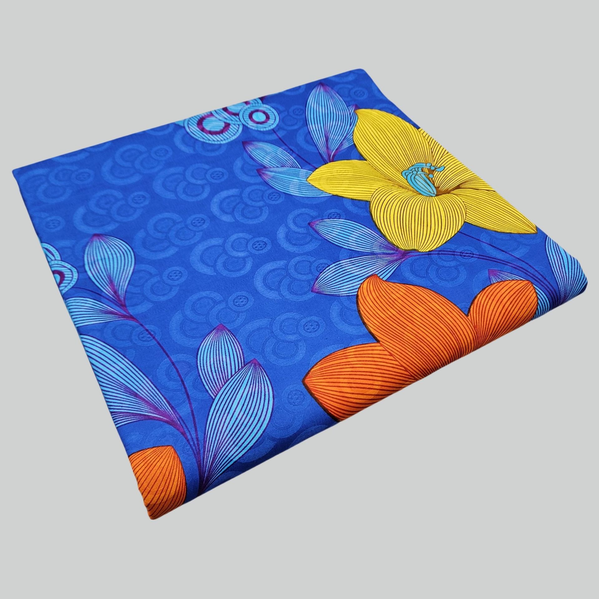 الأزهار المطبوعة على الأرجواني - مراجعة Sewing Batik وسعره