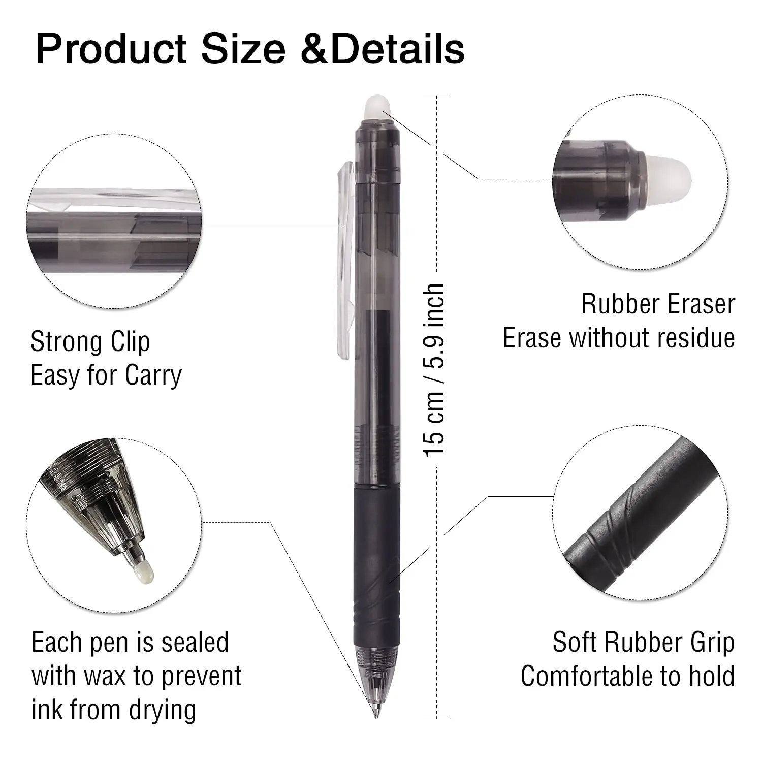 8 ألوان 0.7 مللي متر ماجيك قاب - مراجعة Pilot Pen Frixion وسعره