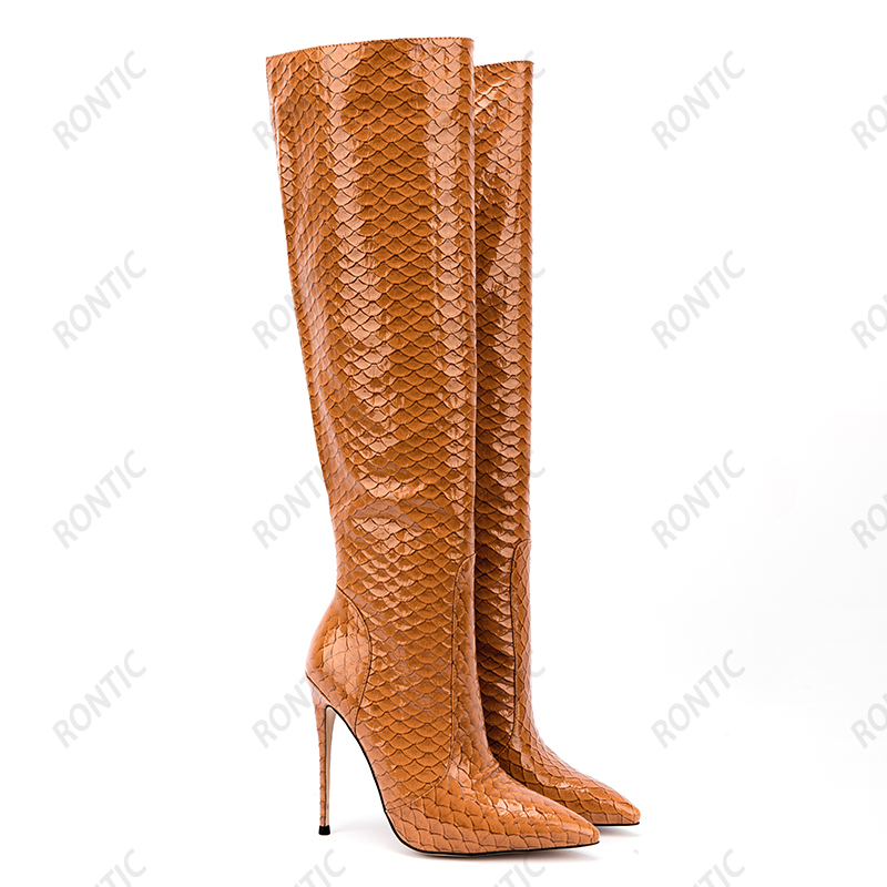 Rontic النساء الشتاء حذاء برقب - مراجعة Sewing Zipper وسعره
