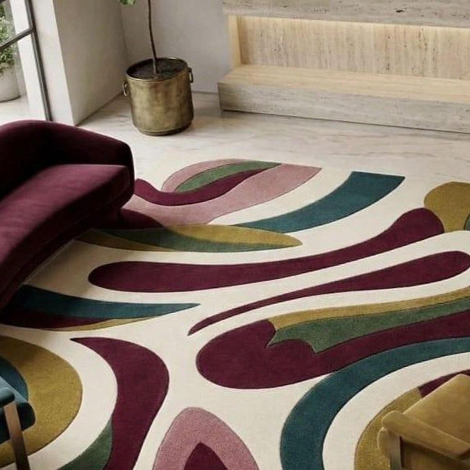 سجادة بنمط تجريدي، سجادة بأسلو - مراجعة Century Textile & Sewing Supply Reviews وسعره